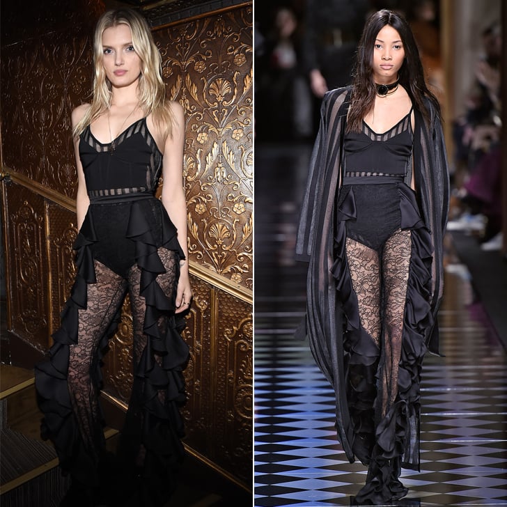 Lily Donaldson Wearing Balmain Fall '16 Celebrities Wearing Fall 2016 Dresses Off the Runway