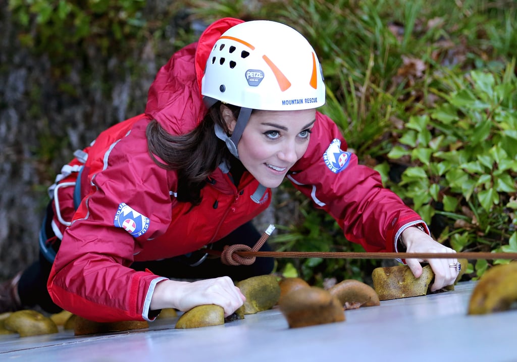 Kate Middleton and Prince William Rock Climbing in UK 2015