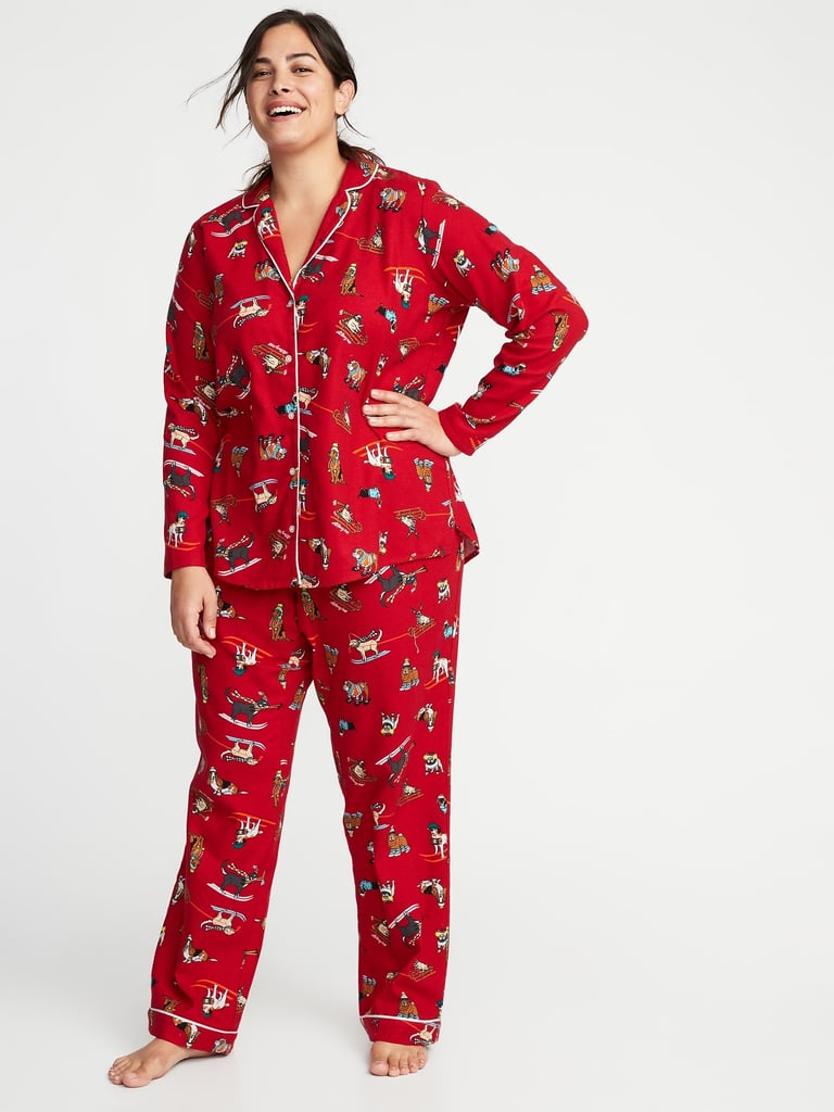 Printed Flannel Sleep Set