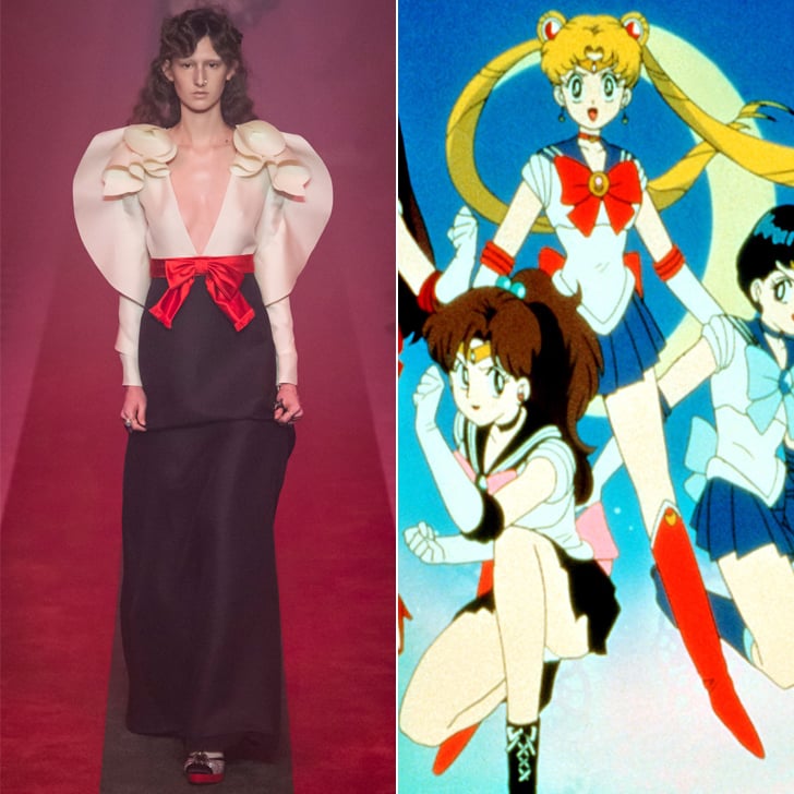 The Gucci Dress Next to Sailor Moon