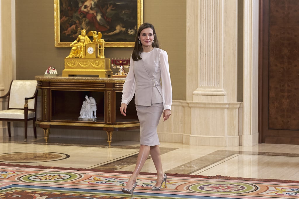 Queen Letizia's Hugo Boss Waistcoat May 2017