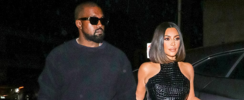 Kim Kardashian Black Leather Outfit LA July 2019