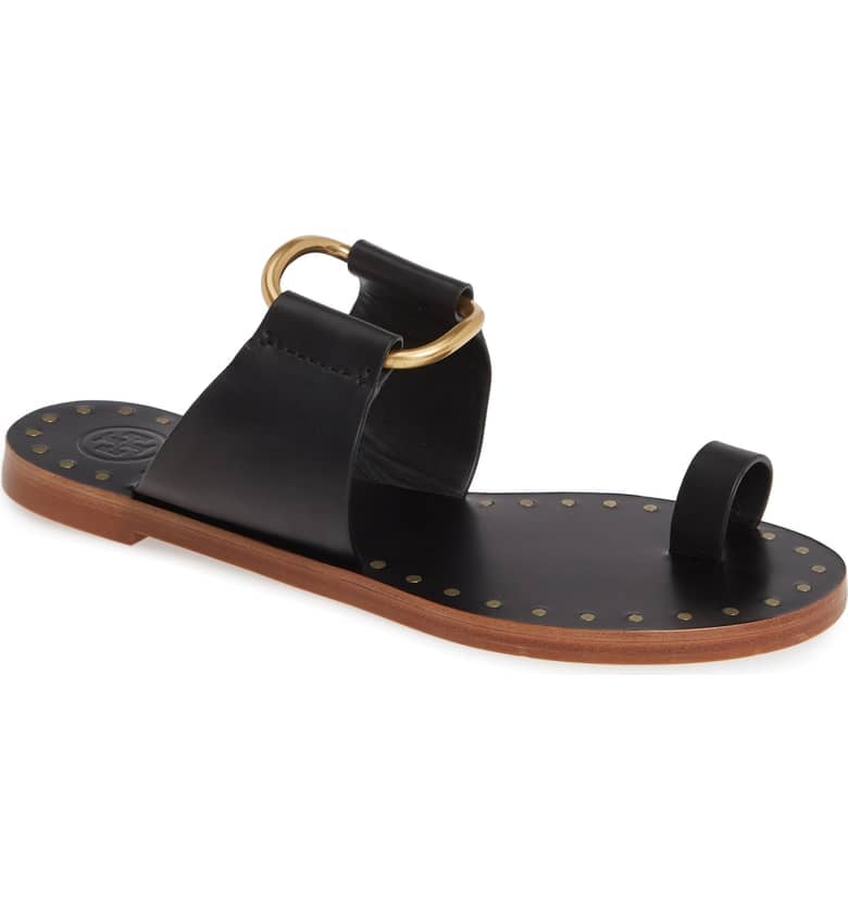 Tory Burch Ravello Toe Ring Sandals | These 23 Versatile Black Sandals Are  All You'll Wear This Summer | POPSUGAR Fashion Photo 12