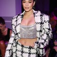 Vanessa Hudgens Styled a Chain-Mail Bandeau Top With 6-Inch Heels For Versace