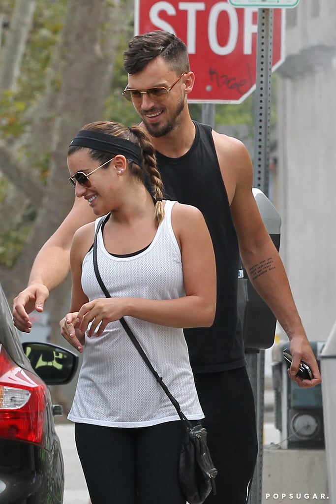 Lea Michele and Matthew Paetz Hold Hands | Pictures