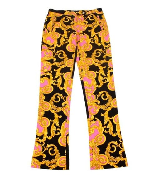 Versace Denim Baroque Print Jeans