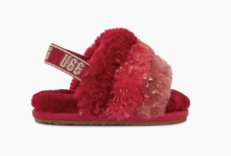 UGG Baby Fluff Yeah Metallic Sparkle Slides