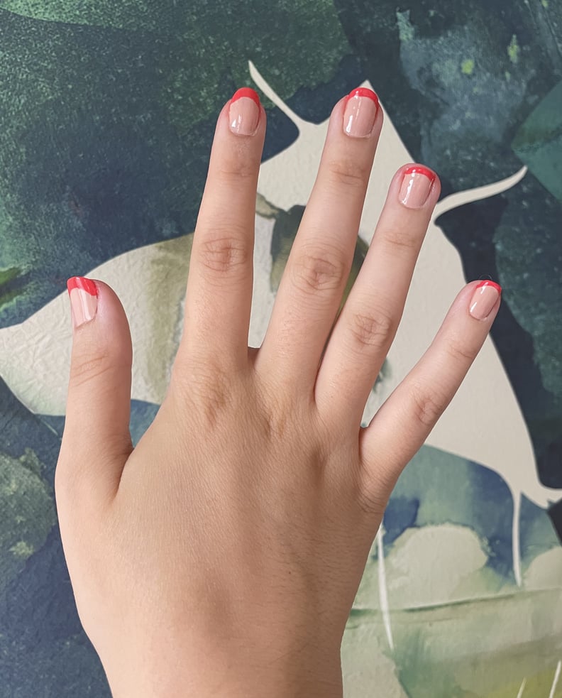 I Tried the Viral TikTok French Manicure Stamp Hack POPSUGAR Beauty