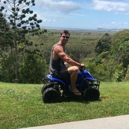 Chris Hemsworth Riding a Four-Wheeler Instagram Video