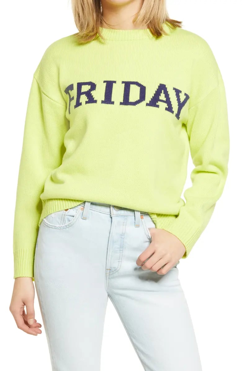 TGIF in Top Form: English Factory Weekday Motif Sweater