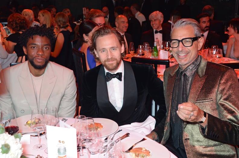Chadwick Boseman, Tom Hiddleston, and Jeff Goldblum