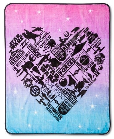 Star Wars Classic Girl Heart Throw