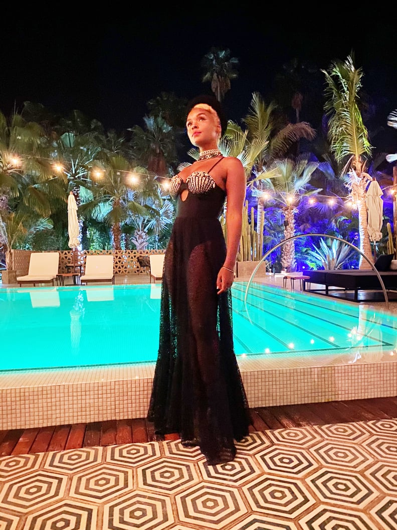 Janelle Monáe in Her PatBO Dress on Vacation