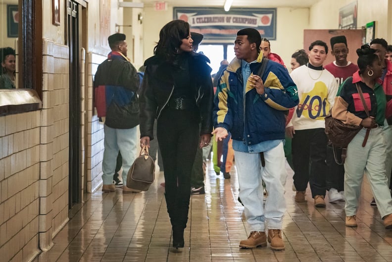 POWER BOOK III: RAISING KANAN, from left: Patina Miller, Mekai Curtis, Back in the Day', (Season 1, ep. 101, aired July 18, 2021). photo: Cara Howe / Starz / Courtesy Everett Collection