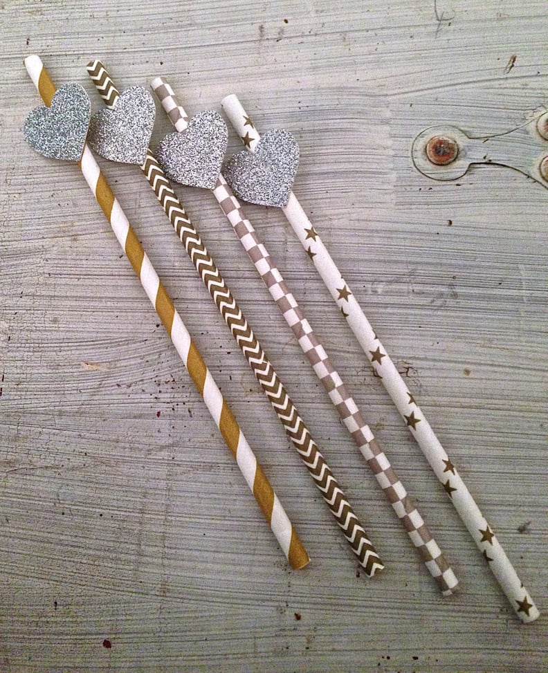 Silver & Gold Party Straws