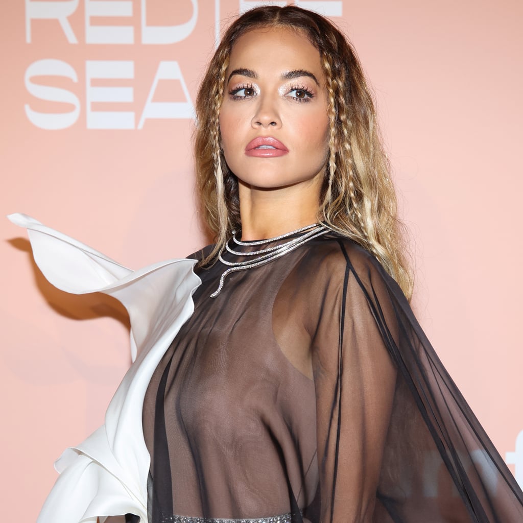 Rita Ora Turns Heads in a Thong Bodysuit and Naked Cape Gown