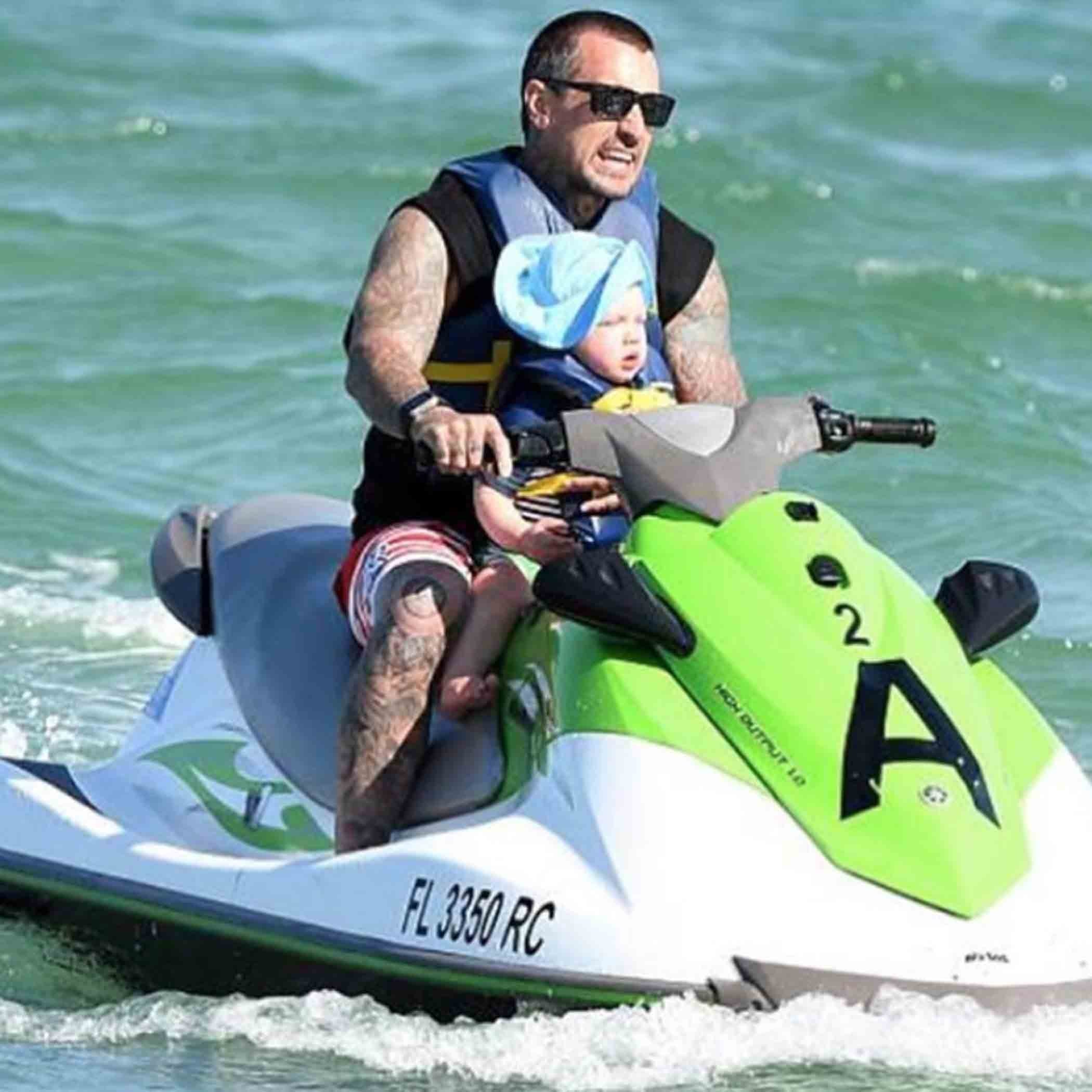 Carey Hart Calls Out Shamers in Jet Ski Photo With Jameson POPSUGAR