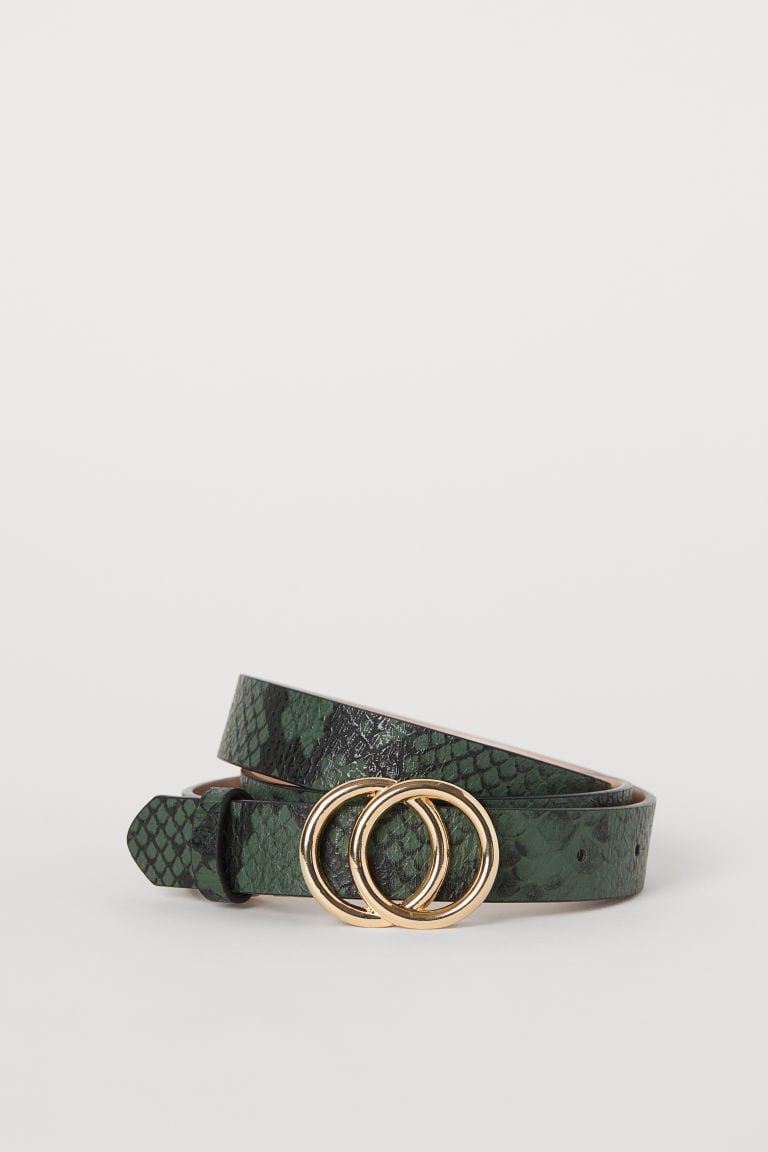 H&M Snakeskin Narrow Belt