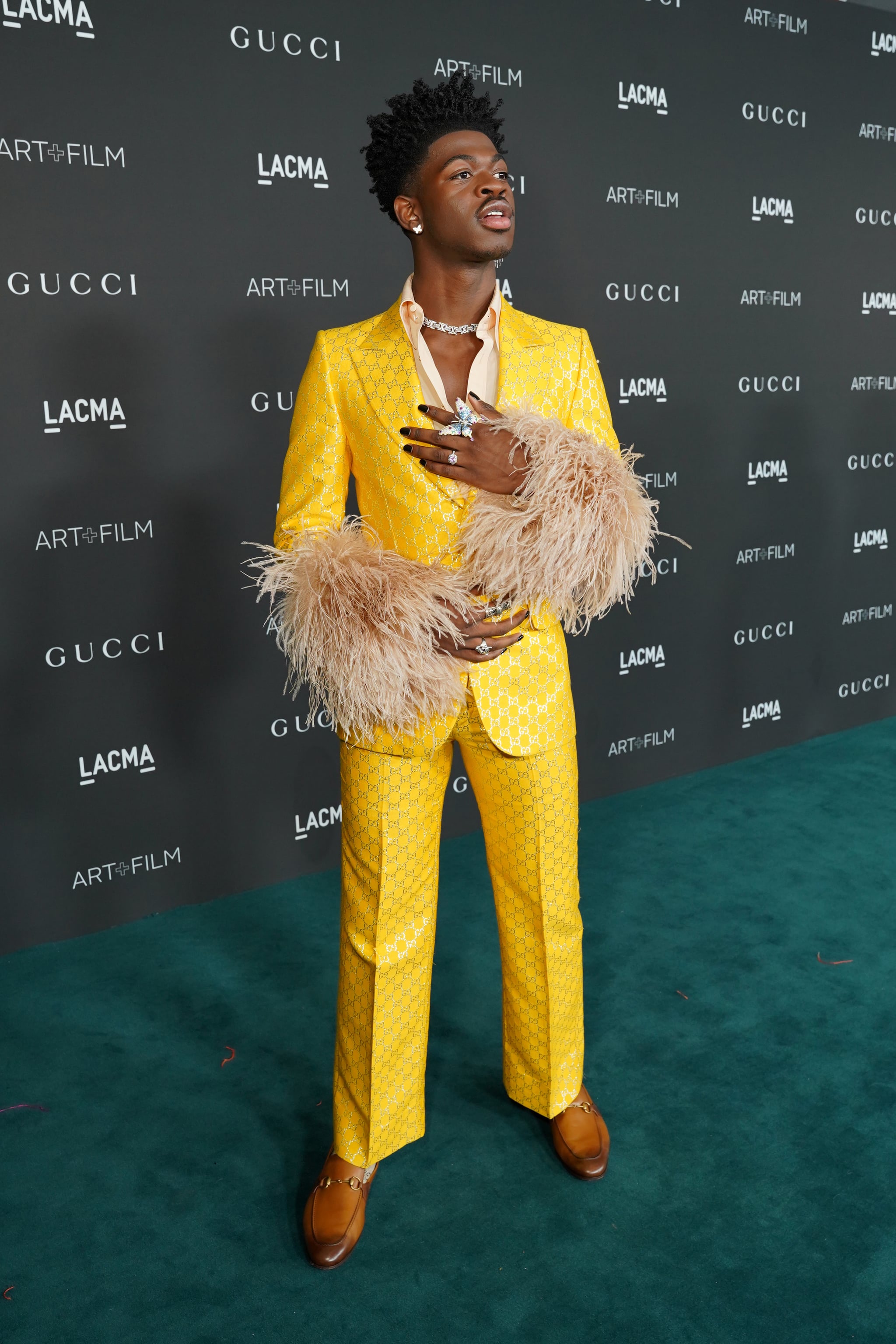 Fashion, Shopping & Style | Slick and Sophisticated — Lil Nas X Looked  Dapper as Hell on Gucci's LACMA Red Carpet | POPSUGAR Fashion UK Photo 6