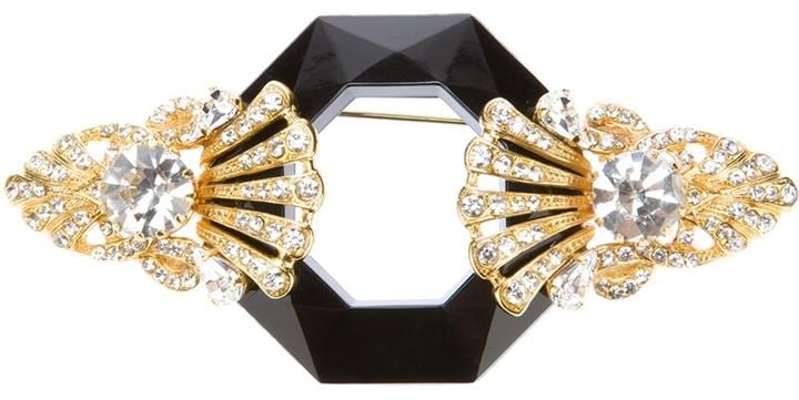 Gianfranco Ferre Vintage Faceted Gem Brooch