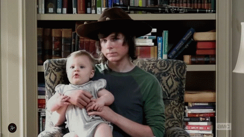 When she can't stand to be seen with Carl in that ugly hat.