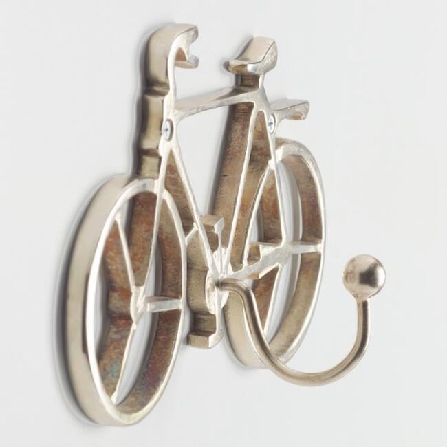 Gold Bicycle Wall Hook