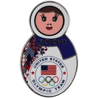 Sochi Nesting Doll Pin