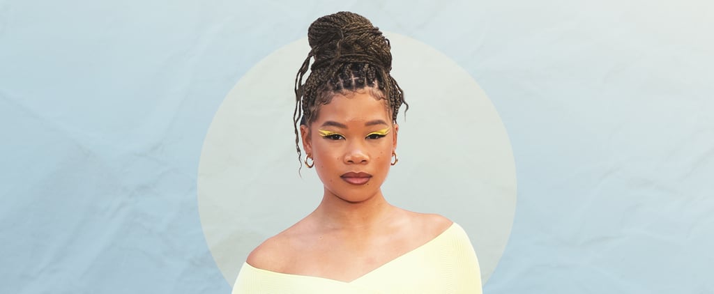 Storm Reid's Green Chrome French Manicure