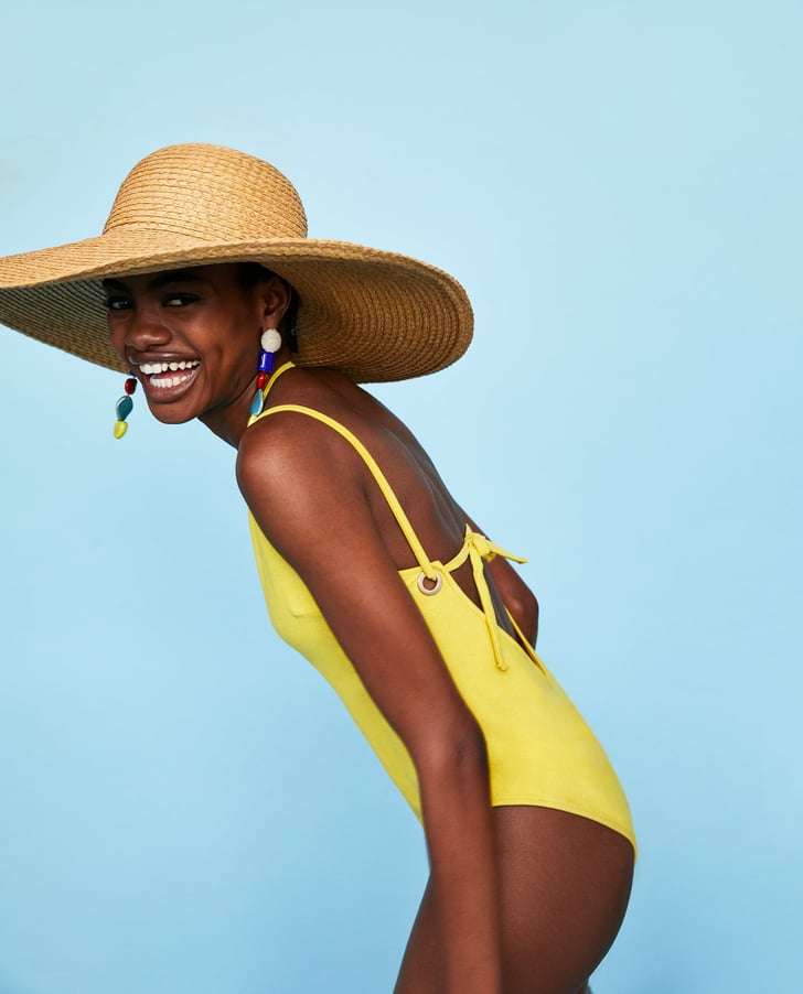 Zara Swimsuit With Metal Eyelets Best Zara Swimwear 2018 POPSUGAR