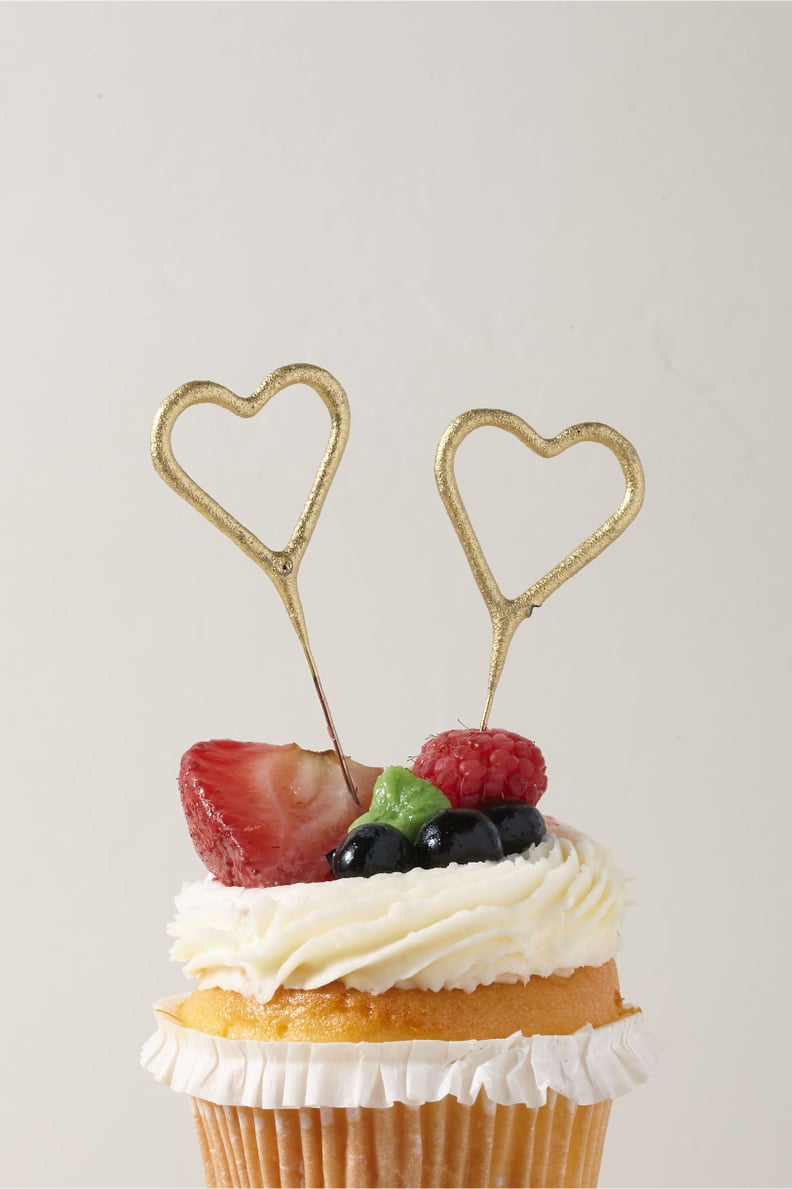 Mini Heart Dessert Sparklers