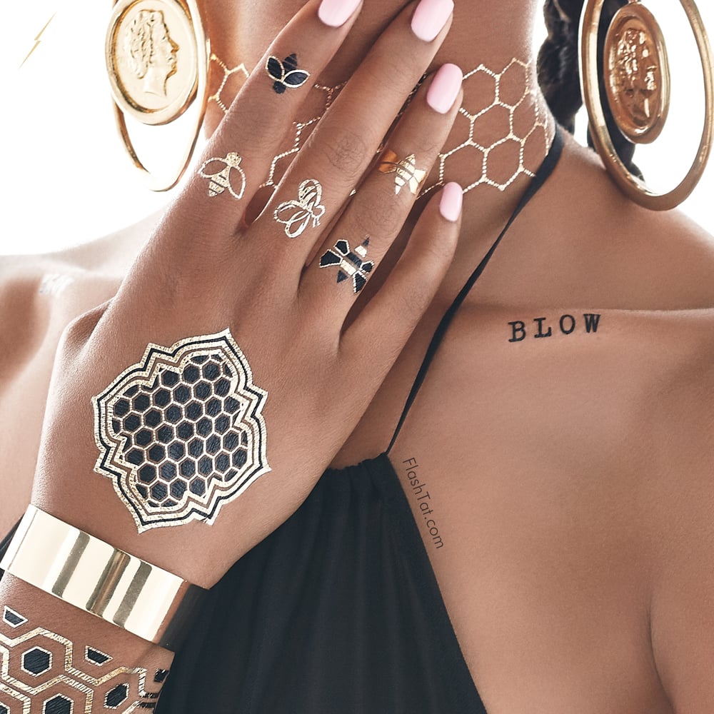 Beyonce Flash Tattoos