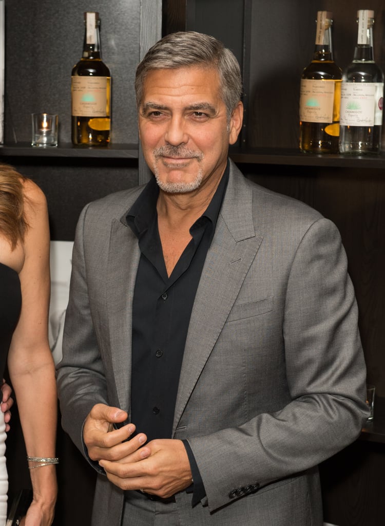 George Clooney Out With Cindy Crawford and Rande Gerber 2015