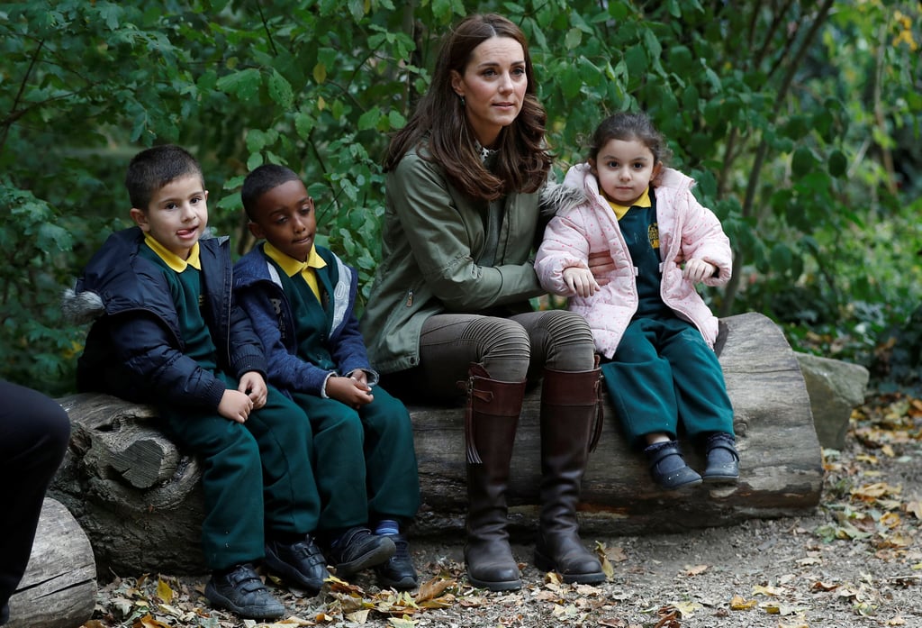 Kate Middleton With Kids at Sayers Croft Forest School 2018