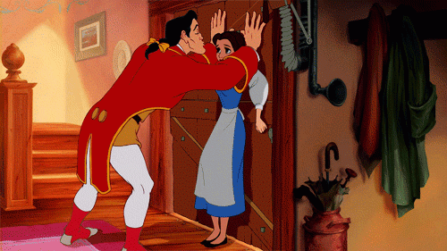 Throw unwanted advances out the door just like Belle.