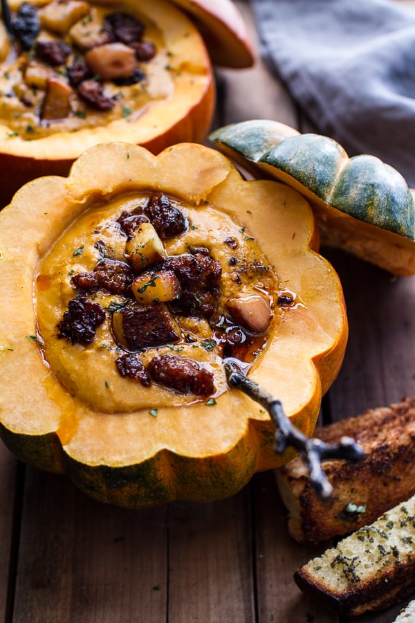 Chipotle Pumpkin Soup With Crispy Chorizo
