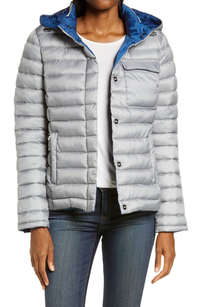 Zella Ultralight Reversible Puffer Jacket with Removable Hood