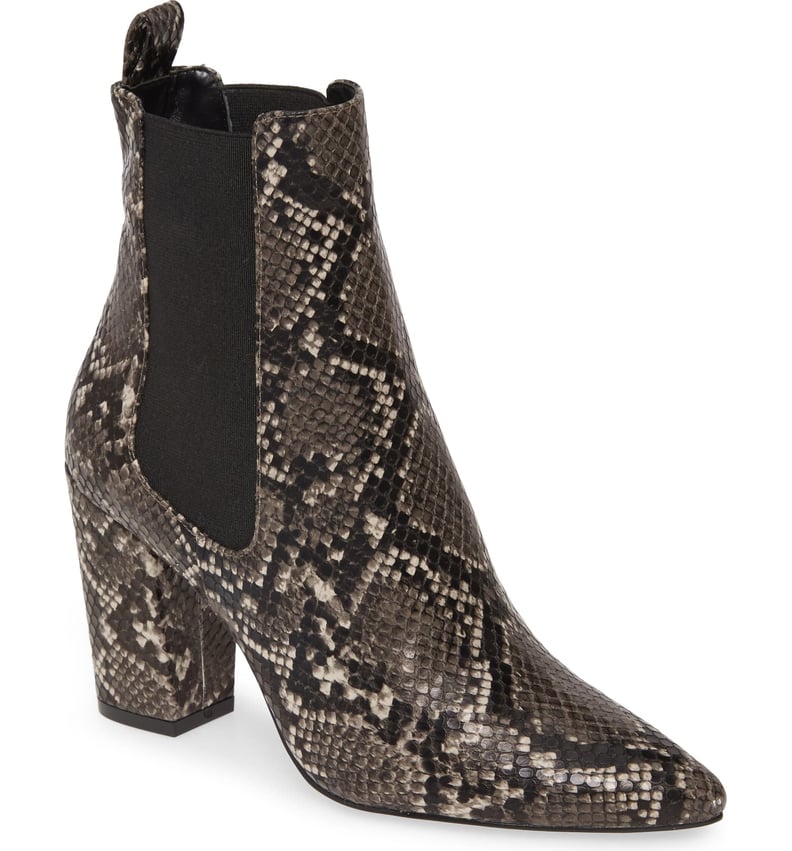 Steve Madden Subtle Snake Embossed Chelsea Boot