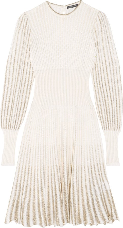 Alexander McQueen Metallic Crochet-Knit Dress ($1,007)