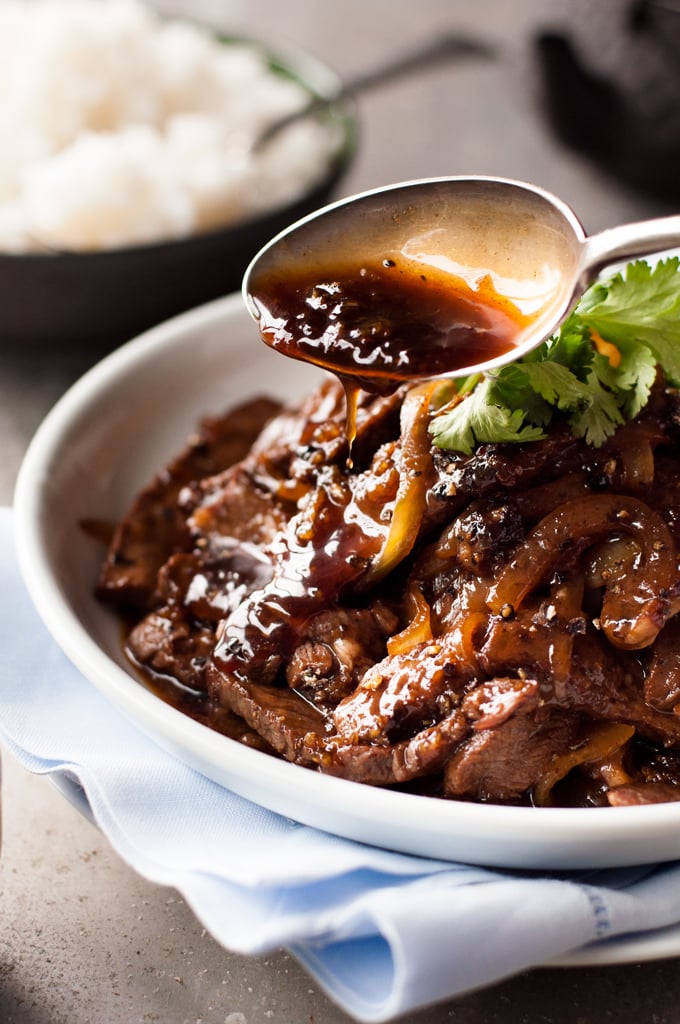 Chinese Beef With Honey and Black Pepper Sauce