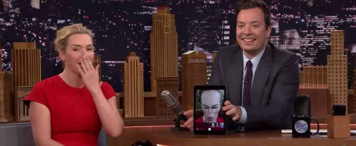 Kate Winslet Takes Selfies on the Tonight Show Video