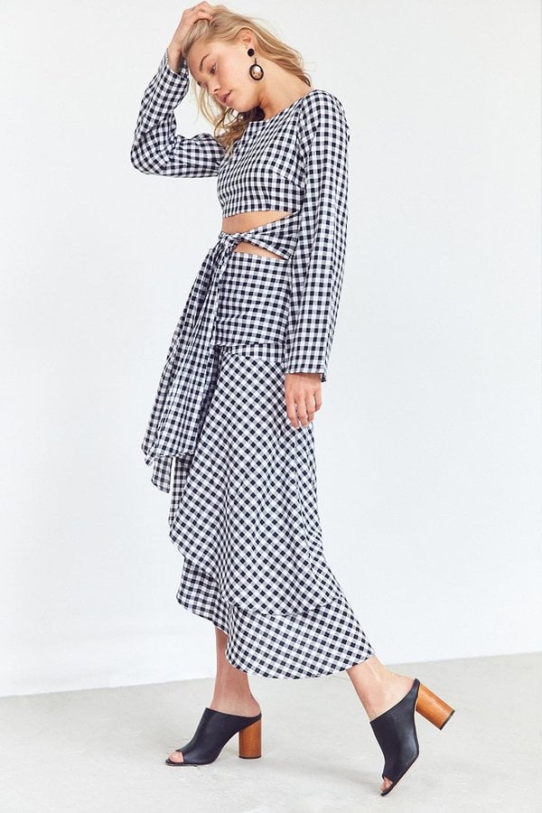 Backstage Joni Gingham Skirt