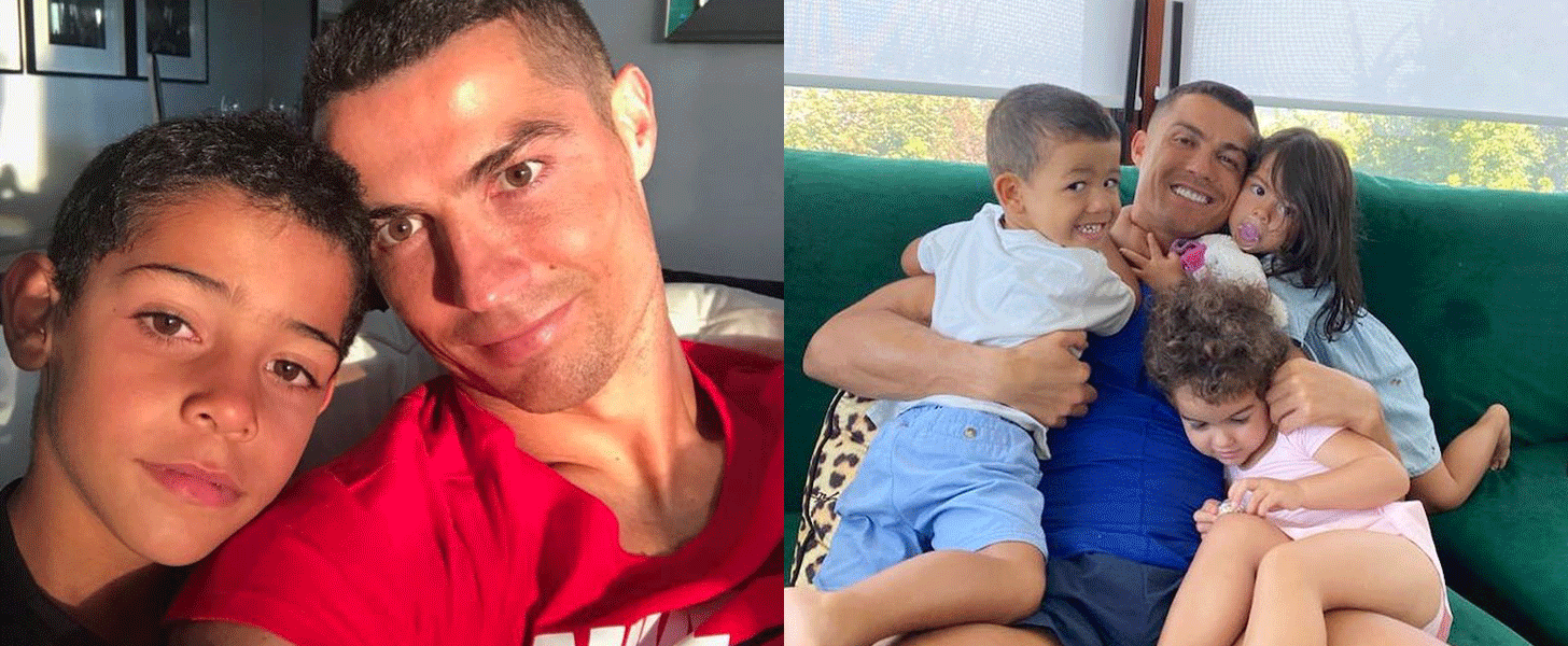 ronaldo with kids