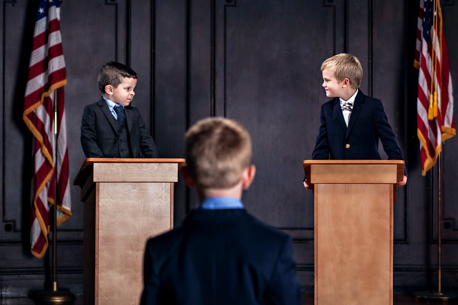 Little Boy Running For President