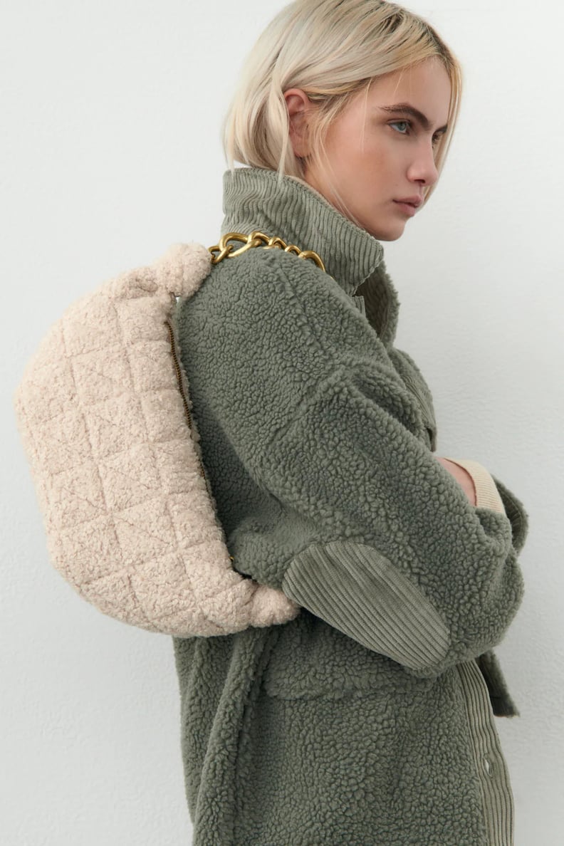 A Going-Out Bag: Quilted Fleece Shoulder Bag