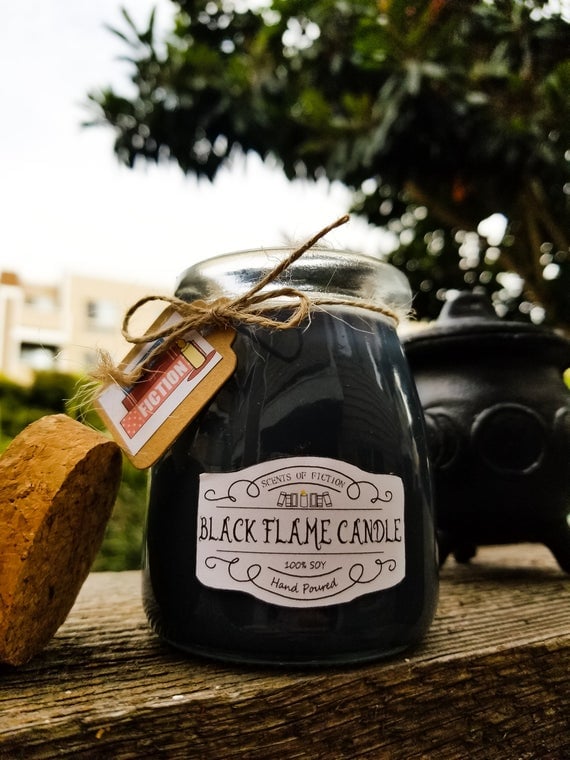 Black Flame Disney Halloween Candle