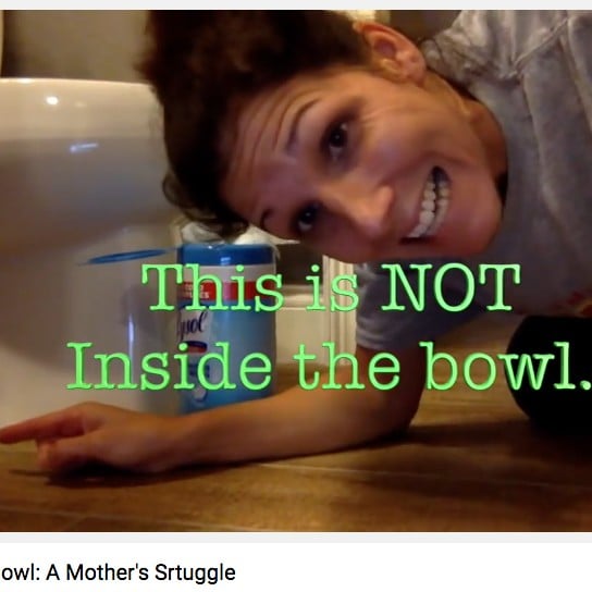 Mom's Video Teaching How to Pee Inside the Toilet Bowl