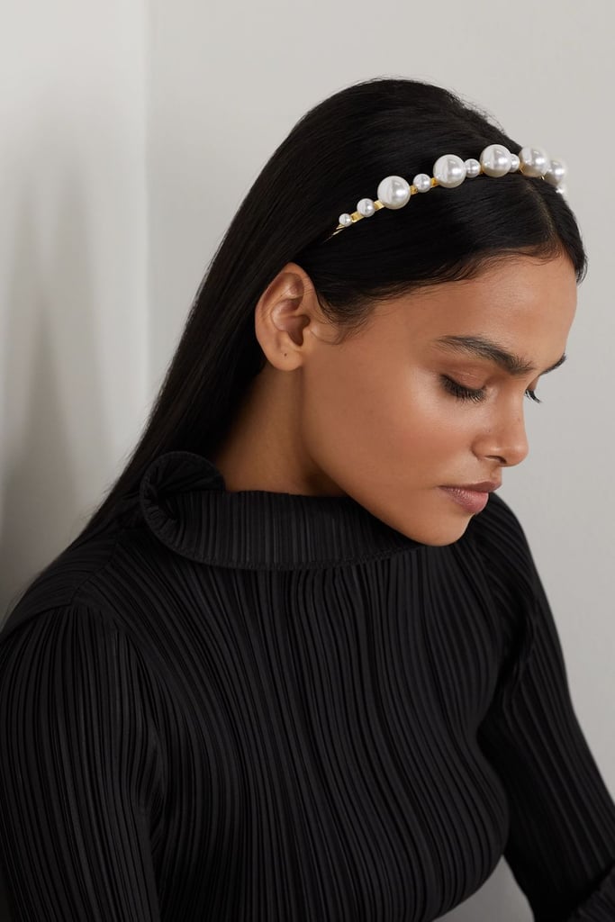 Lelet Gold-plated Faux Pearl Headband