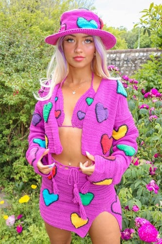 Fluffy Lovebug Cardigan
