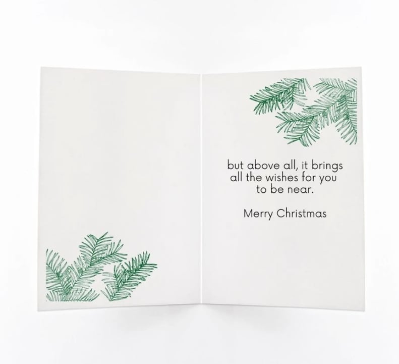 The Inside of the Christmas Brings Thoughts of Home Holiday Card