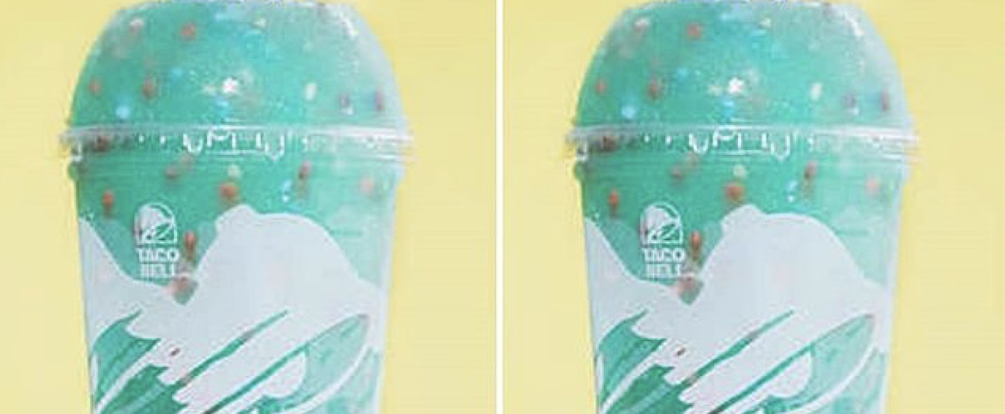 Taco Bell Introduces Baja Blast Birthday Freeze Drink Popsugar Food